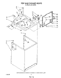 TOP AND CABINET , LIT/OPTIONAL Diagram and Parts List for LA5610XTF0  Whirlpool Washer