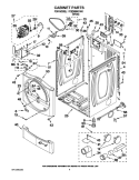 OPTIONAL PARTS (NOT INCLUDED) Diagram and Parts List for YWED9400VE1  Whirlpool Dryer