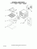 INTERNAL OVEN PARTS Diagram and Parts List for KEBC247VWH02  KitchenAid Wall Oven