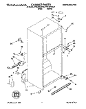 CABINET Diagram and Parts List for KTRD18KDAL00  Whirlpool Refrigerator