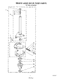 BRAKE AND DRIVE TUBE Diagram and Parts List for LA5700XSW2  Whirlpool Washer