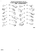 WIRING HARNESS Diagram and Parts List for 8LSP8245AN1  Whirlpool Washer