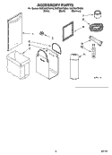 ACCESSORY PARTS Diagram and Parts List for KUCS02CRSS0  KitchenAid Trash Compactor