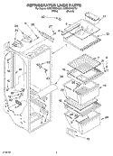 REFRIGERATOR LINER PARTS Diagram and Parts List for 5VED7GTKKQ01  Whirlpool Refrigerator