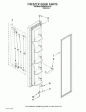 FREEZER DOOR PARTS Diagram and Parts List for 8ED5FHKXVY03  Whirlpool Refrigerator