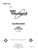 SECTION Diagram and Parts List for LE7680XSW0  Whirlpool Dryer