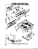 COOKTOP AND CONTROL Diagram and Parts List for RF366PXXN1  Whirlpool Range