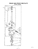 BRAKE AND DRIVE TUBE Diagram and Parts List for LA6200XSW0  Whirlpool Washer