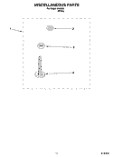 MISCELLANEOUS  PARTS, OPTIONAL PARTS (NOT INCLUDED) Diagram and Parts List for IP44002  Inglis Washer