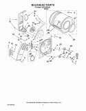 BULKHEAD PARTS Diagram and Parts List for EED4100WQ0  Estate Dryer