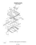 Part Location Diagram of 4337587 Whirlpool Baffle, Burner Box