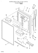 REFRIGERATOR DOOR Diagram and Parts List for 3XKVN600F04  Whirlpool Refrigerator