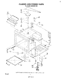 CABINET AND STIRRER Diagram and Parts List for RM988PXLW0  Whirlpool Microwave Oven Combo