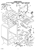 LINER PARTS Diagram and Parts List for KTRS21KLWH01  KitchenAid Refrigerator