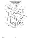 MICROWAVE BODY Diagram and Parts List for SM980PEYN2  Whirlpool Microwave Oven Combo