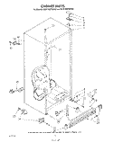 CABINET Diagram and Parts List for KRFF15MTWH00  KitchenAid Freezer