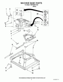 MACHINE BASE PARTS Diagram and Parts List for 7MWTW9013YQ0  Whirlpool Washer