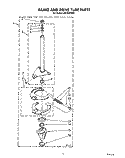 BRAKE AND DRIVE TUBE Diagram and Parts List for LA8100XWW1  Whirlpool Washer