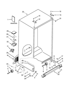 Part Location Diagram of W10542842 Whirlpool Energyguide