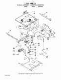 TUB PARTS Diagram and Parts List for KUDD03DTBL3  KitchenAid Dishwasher