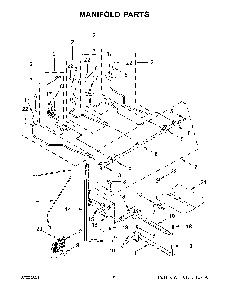 Manifold Parts Diagram and Parts List for KSGB900ESS5  KitchenAid Range