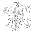 FRAME Diagram and Parts List for TU8150XTP1  Whirlpool Trash Compactor