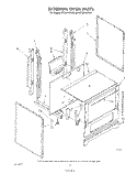 EXTERNAL OVEN Diagram and Parts List for SF3021SRW1  Whirlpool Range