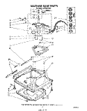 MACHINE BASE Diagram and Parts List for LA5530XSW0  Whirlpool Washer