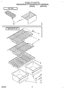 SHELF Diagram and Parts List for TT14HDXBW00  Estate Refrigerator
