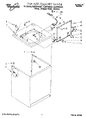 TOP AND CABINET, LIT/OPTIONAL Diagram and Parts List for 4LBR7255AN1  Whirlpool Washer