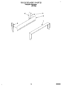 BACKGUARD Diagram and Parts List for FEP210VW5  Roper Range