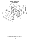 FREEZER DOOR Diagram and Parts List for KTRF22MTAL00  Whirlpool Refrigerator