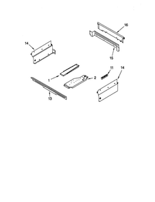 Top Venting Diagram and Parts List for RS610PXHW1  Whirlpool Range