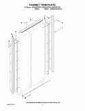 CABINET TRIM PARTS Diagram and Parts List for KSSS42QTB04  KitchenAid Refrigerator