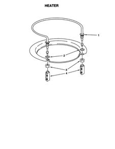 Heater Diagram and Parts List for KUDS25SEWH0  KitchenAid Dishwasher