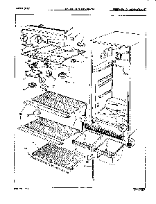 03 - Fresh Food Compartment Diagram and Parts List for RB17FA-1A  Whirlpool Refrigerator