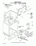 Part Location Diagram of W10252320 Whirlpool COVER-EVAP