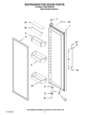 REFRIGERATOR DOOR PARTS Diagram and Parts List for 3WSC19D4AY00  Whirlpool Refrigerator