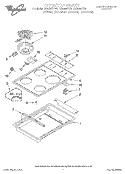 SECTION Diagram and Parts List for RC8200XYN1  Whirlpool Cooktop