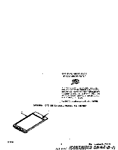Optional Equipment Diagram and Parts List for 2275*0A  Roper Range