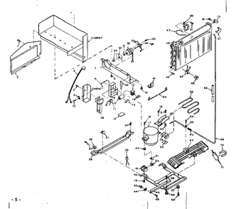 Unit Parts Diagram and Parts List for 106W16G3  Kenmore Refrigerator