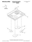 COOKTOP PARTS Diagram and Parts List for YKIRS608BSS0  KitchenAid Range