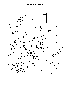 Shelf Parts Diagram and Parts List for KRFC302ESS06  KitchenAid Refrigerator