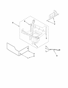 Pump Parts Diagram and Parts List for 10689589704  Kenmore Ice Maker