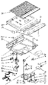 Compartment Separator Diagram and Parts List for ET18JKXSN07  Whirlpool Refrigerator