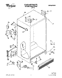 CABINET Diagram and Parts List for 6ED20PKXAW00  Whirlpool Refrigerator