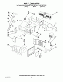 AIR FLOW PARTS Diagram and Parts List for KHMC1857WSS0  KitchenAid Microwave