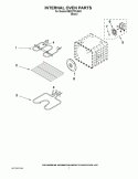 INTERNAL OVEN PARTS Diagram and Parts List for RBD277PVB03  Whirlpool Wall Oven