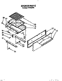 BROILER Diagram and Parts List for FGP320VW0  Roper Range