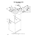 TOP AND CABINET, LIT/OPTIONAL Diagram and Parts List for LA5558XTF1  Whirlpool Washer